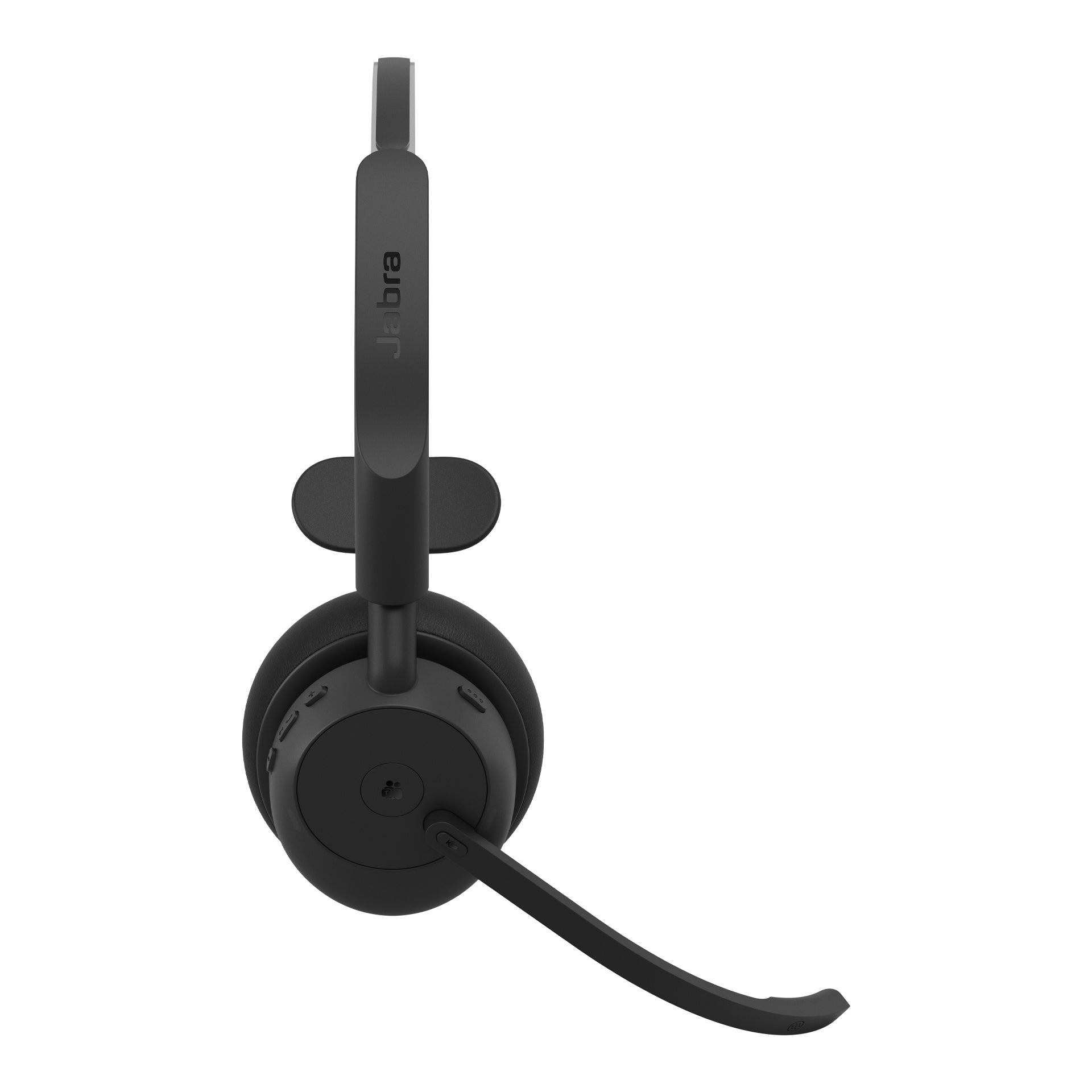 Jabra Evolve3 45 MS Office-Headset – On-Ear, Mono, BT, MS Teams zertifiziert, mit USB-C-Dongle, Schwarz