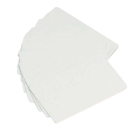 Zebra Druckkarten 86 × 54 mm, weiss, PVC – 500 Karten
