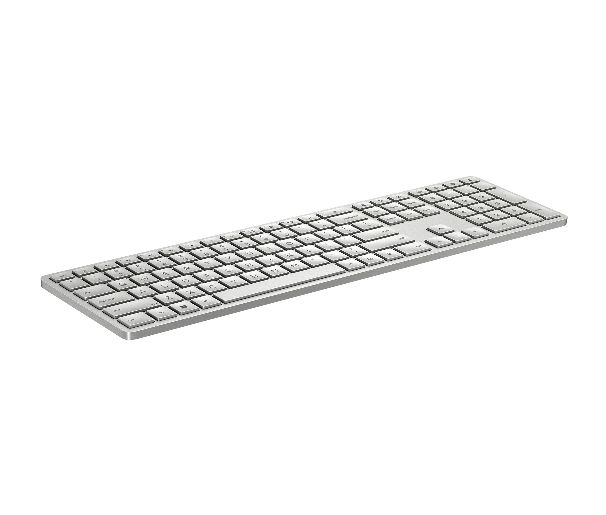 HP 970 – Tastatur – Programmierbar, Bluetooth, USB-C-Ladeport – Silber