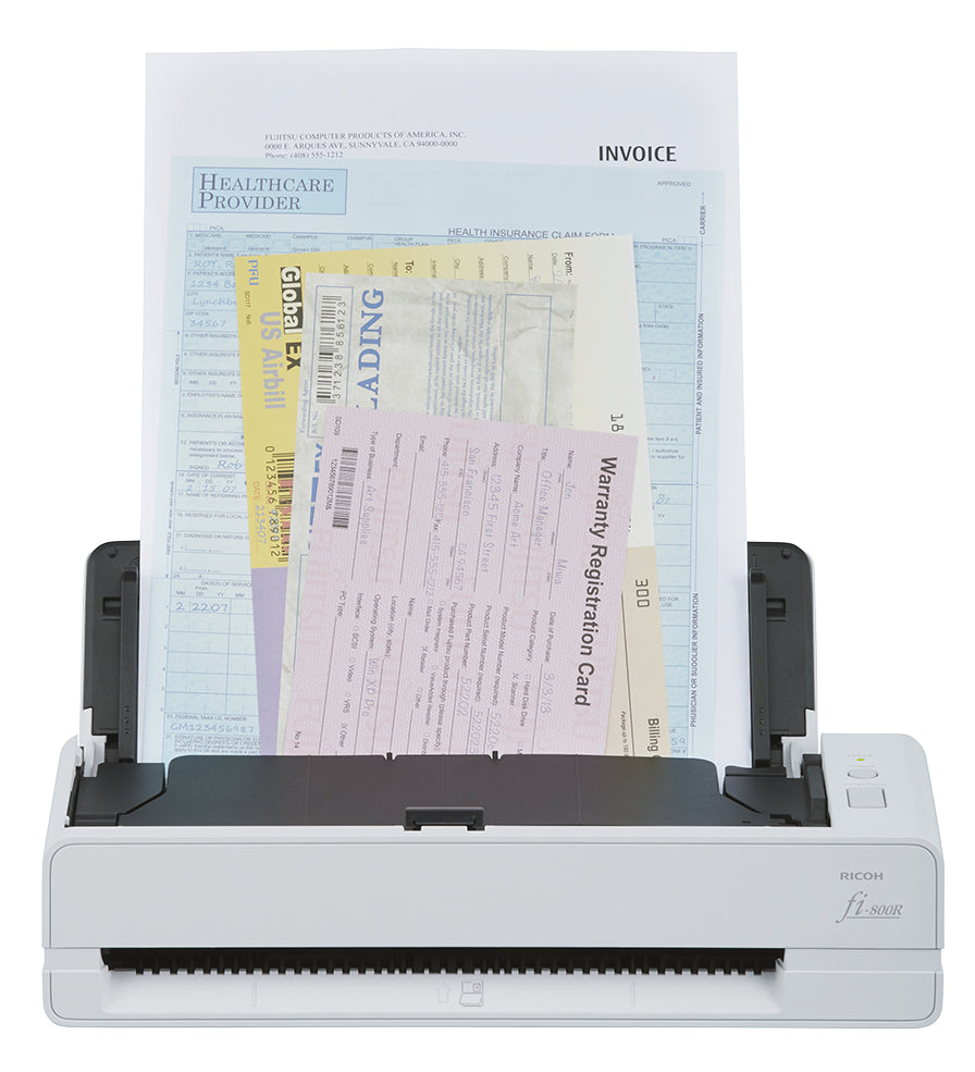 Ricoh fi-800R – Einzugsscanner, A4, Duplex, 40 Seiten pro Minute, ADF 30 Blatt, USB