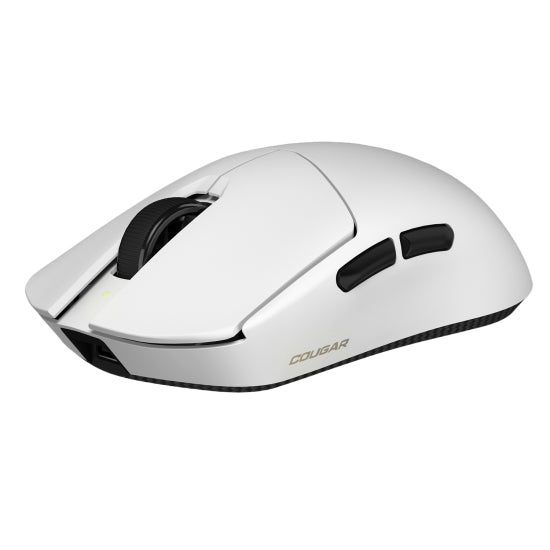 COUGAR Gaming COUGAR Revenger Pro 4K – Gaming-Maus – Kabellos (2,4 GHz), Kabelgebunden (USB-C), 26000 DPI, Beidhändig, Weiss