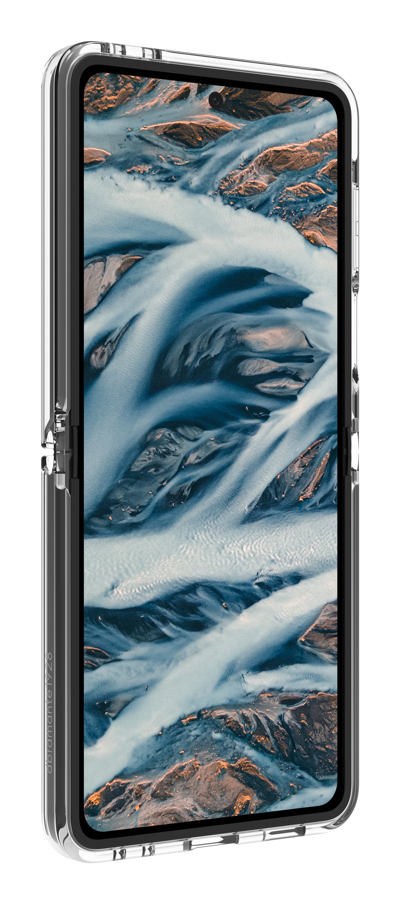 dbramante1928 Iceland Pro Backcover – für Samsung Galaxy Z Flip 7, Transparent, bis 3 m sturzsicher
