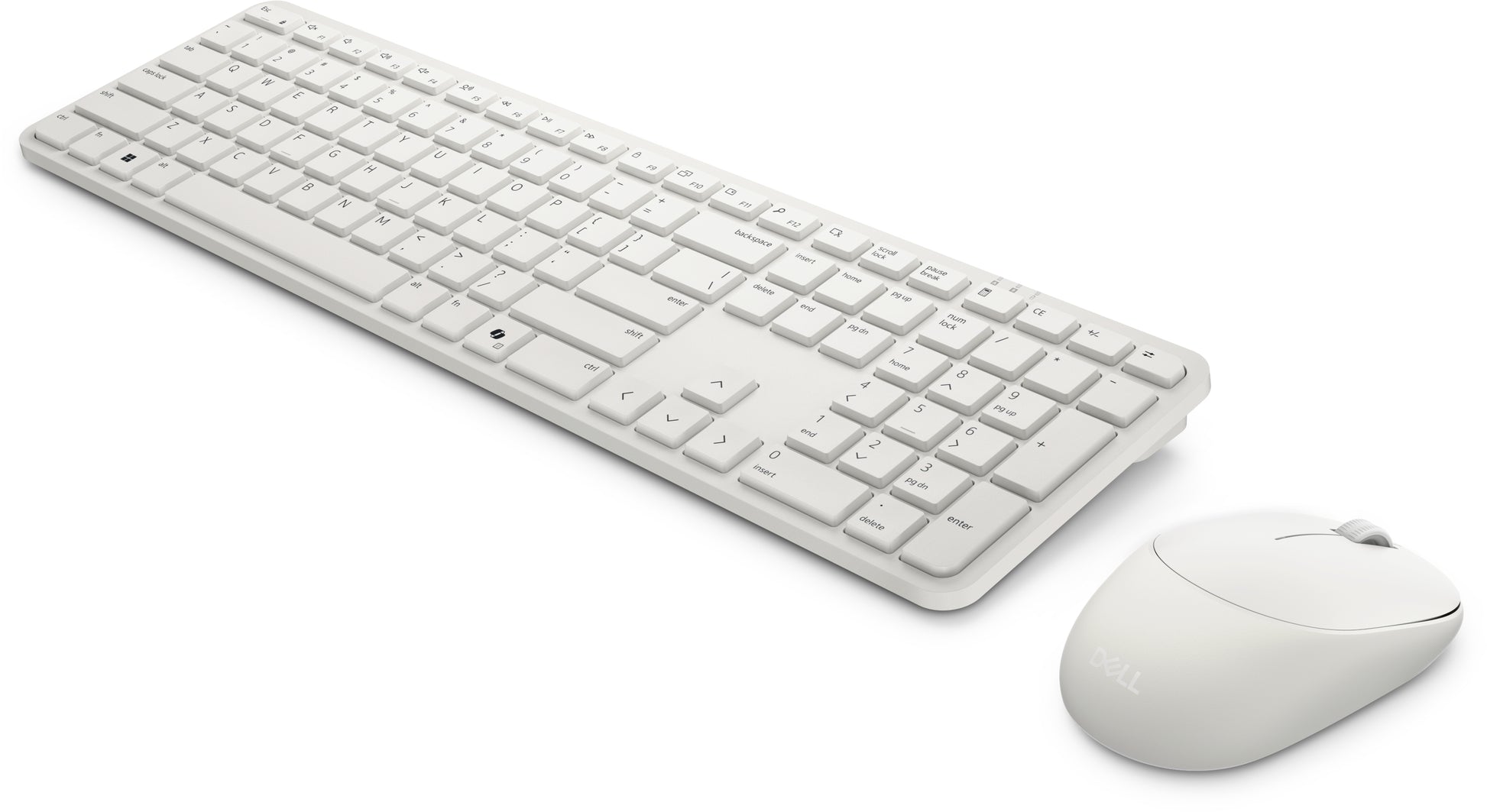 DELL Pro 5 – Tastatur- und Maus-Set – 2,4 GHz USB-A (Empfänger) – QWERTZ (CZ/SK) – Weiss