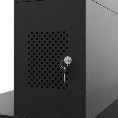 Hagor Bodenständer – bis 75" – Back-to-Back, Diebstahlsicherung, für 2 Displays – Anthrazitgrau