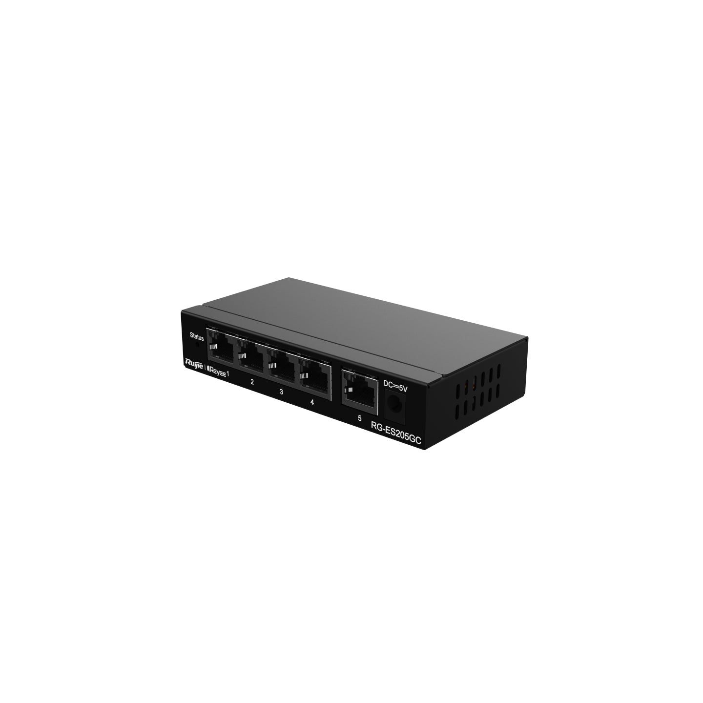 Ruijie Networks Ruijie RG-ES205GC – Managed L2 Switch – 5× 1G, Cloud-verwaltet, Schwarz
