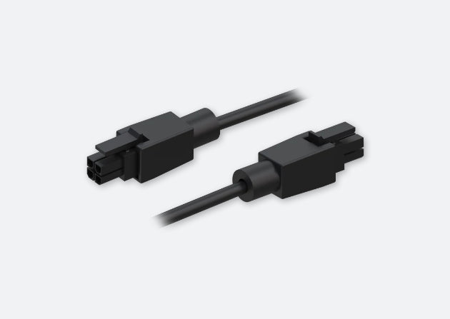 Teltonika 4-poliges Stromkabel – 1 m, 30 V/2 A, 4×0,20 mm², schwarz