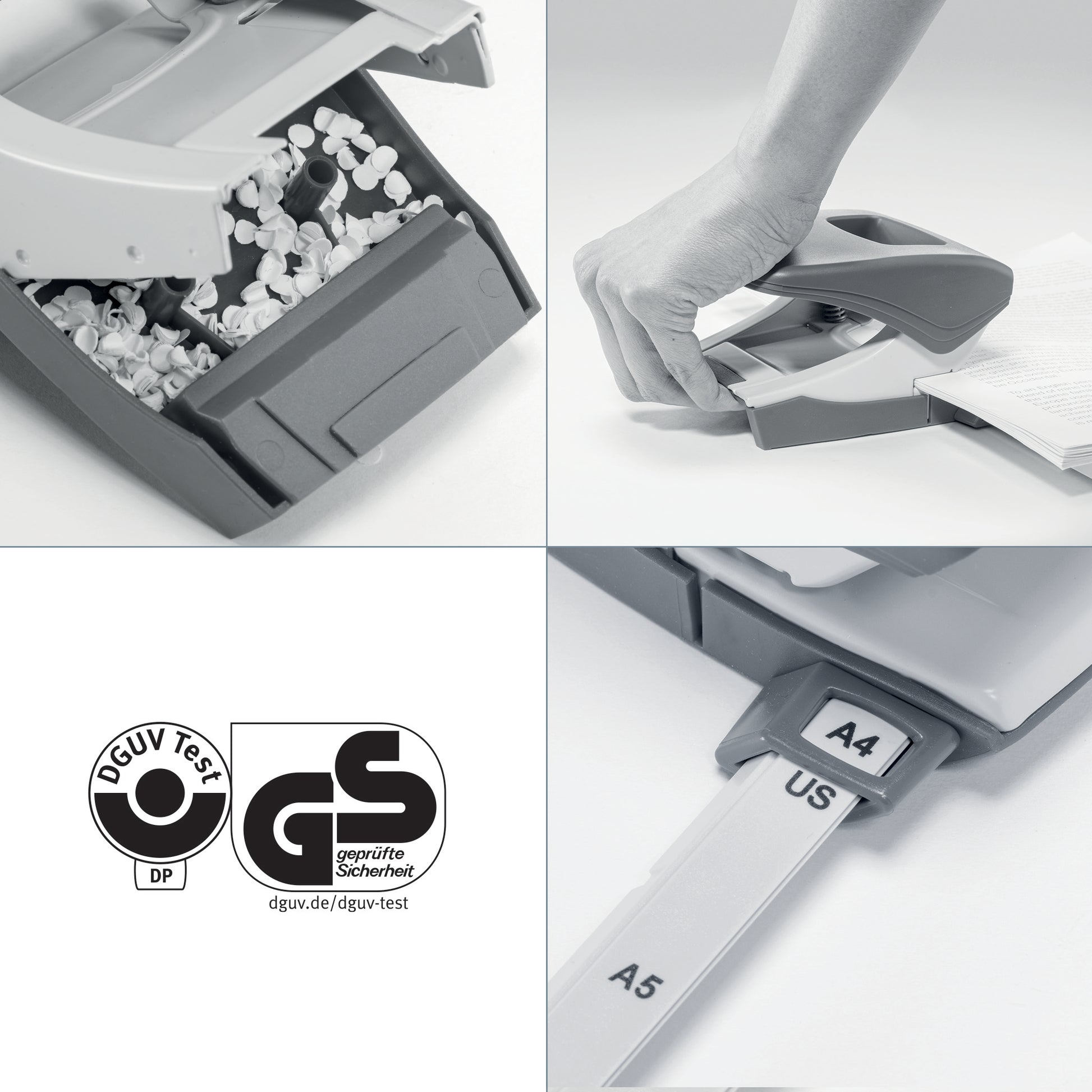Leitz Locher – für A4, Schlitz 80 × 5,5 mm
