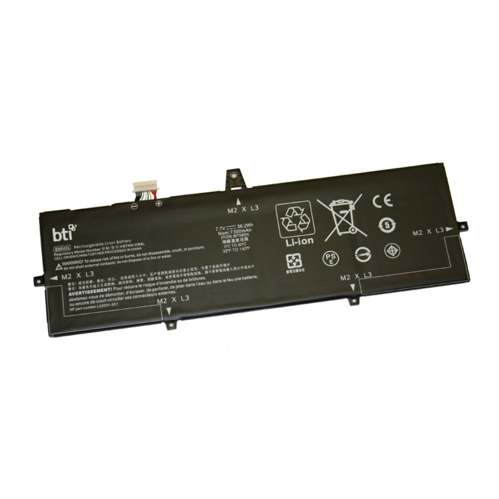 BTI Notebook-Akku – für HP – 56 Wh, 7,7 V (4 Zellen) – Schwarz