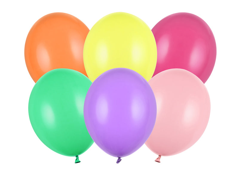PartyDeco Geburtstagsballons – Mehrfarbig – Ø 30 cm – Latex – 10 Stk