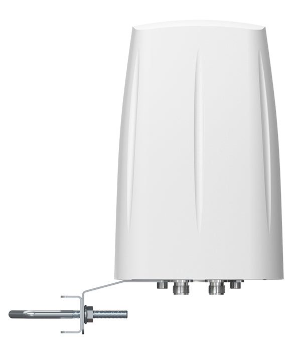 QuWireless QuOmni 7V-4 – Omnidirektionale Antenne, 2,4–2,5 GHz, 5–6 GHz, 7 dBi, N-Buchse, IP67, Aussenbereich