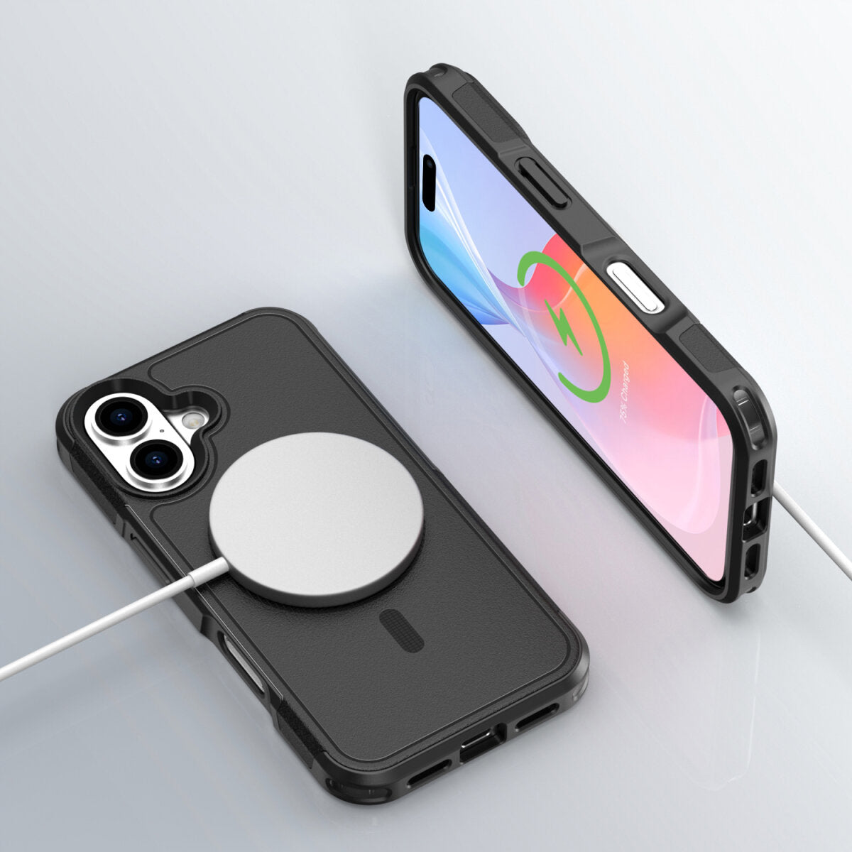 4smarts Backcover Defend – für Apple iPhone 17 – schwarz – TPU/PC – MagSafe-kompatibel, stossfest