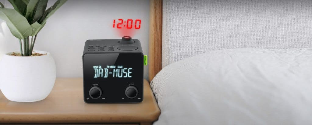 Muse M-189 CDB – Digitaler Radiowecker (DAB+/FM, Projektion, LCD) – Schwarz
