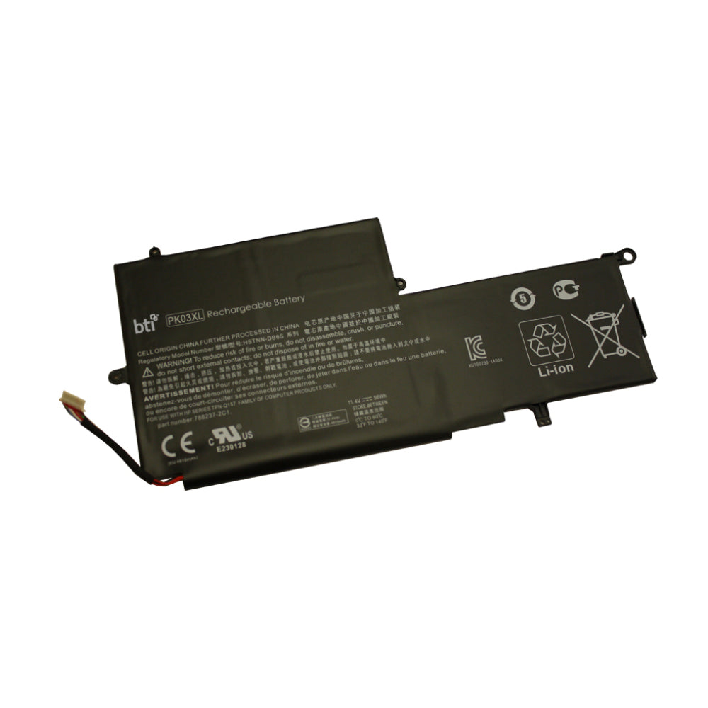 BTI PK03XL Notebook-Akku – für HP – 48 Wh, 11,4 V (3 Zellen) – Schwarz
