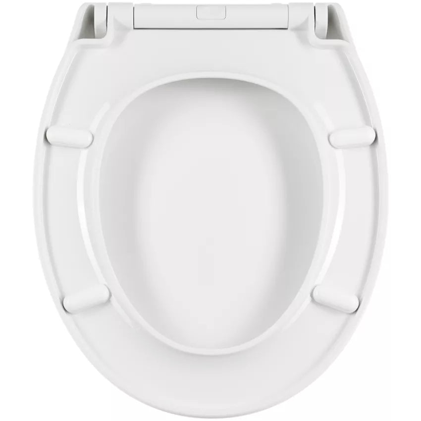 Diaqua Salvador – WC-Sitz – Polypropylen, weiss, mit Deckel, verlängert, 36,2 × 43,4 cm