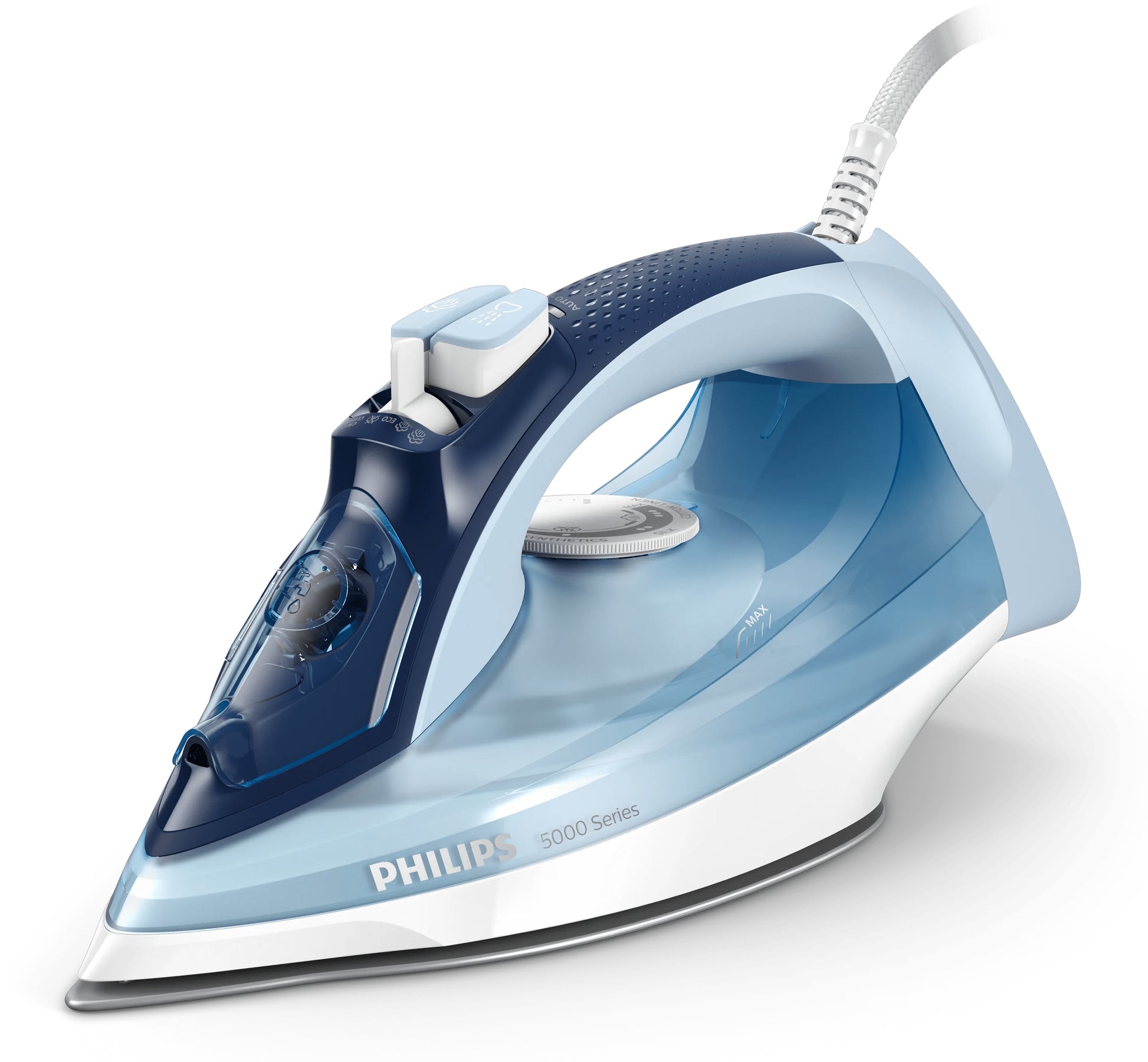 Philips Dampfbügeleisen 5000 Serie DST5030/20 – SteamGlide Plus-Sohle, 2400 W, 0,32 l, 2 m Kabel