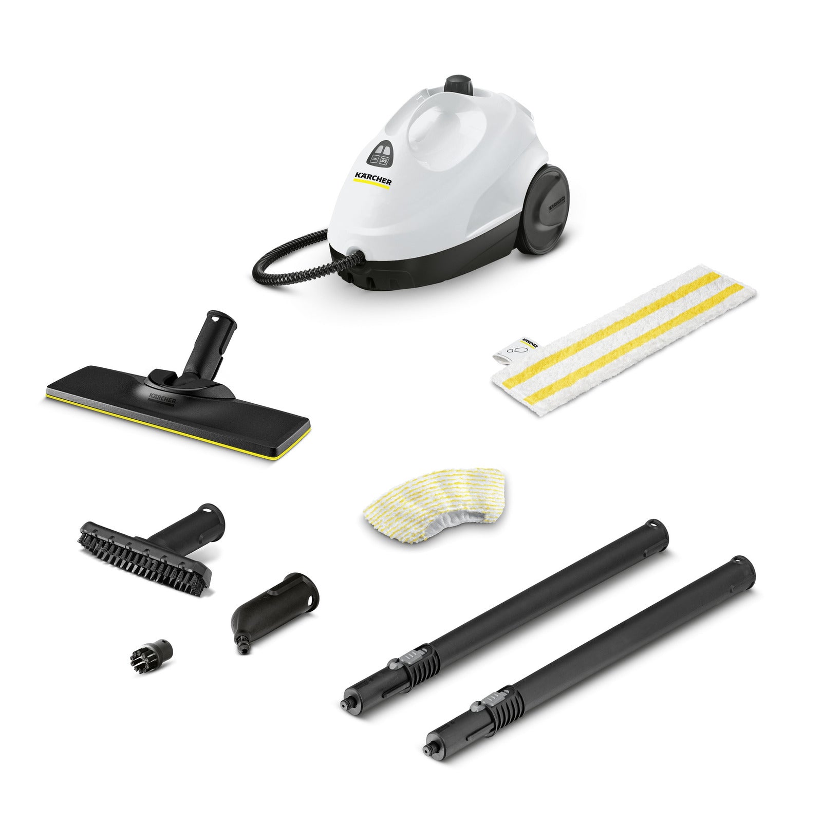 Kärcher Dampfreiniger SC 2 EasyFix – 1 l, schwarz/weiss, 25,4 × 38,0 × 26,0 cm