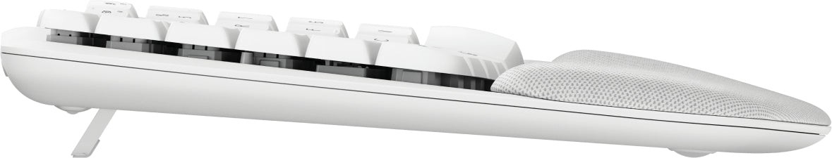 Logitech Wave Keys Für Mac – Tastatur, kabellos (Bluetooth), FR-Layout (FR), Weiss – für macOS
