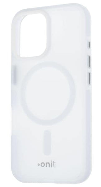 ONIT Mill.Std. – Backcover – für Apple iPhone 16 – MagSafe, PC+TPE+TPU, Weiss matt, bis 3 m Sturzsicher