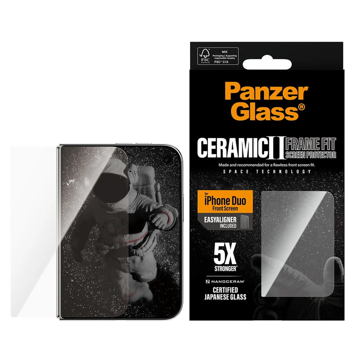 PanzerGlass Displayschutz (Panzerglas), Ultra-Wide Fit – für Galaxy S26 FE – mit Applikator