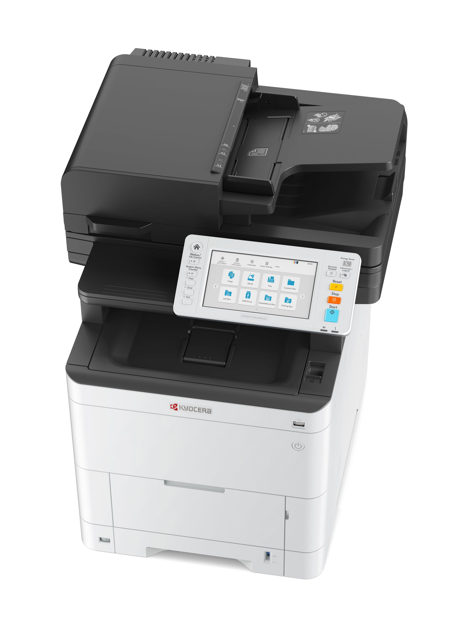 Kyocera ECOSYS MA3500CIFX – Farblaser-MFP A4, 4-in-1 – USB/LAN – Duplex, Duplex-ADF – 35 ppm S/W