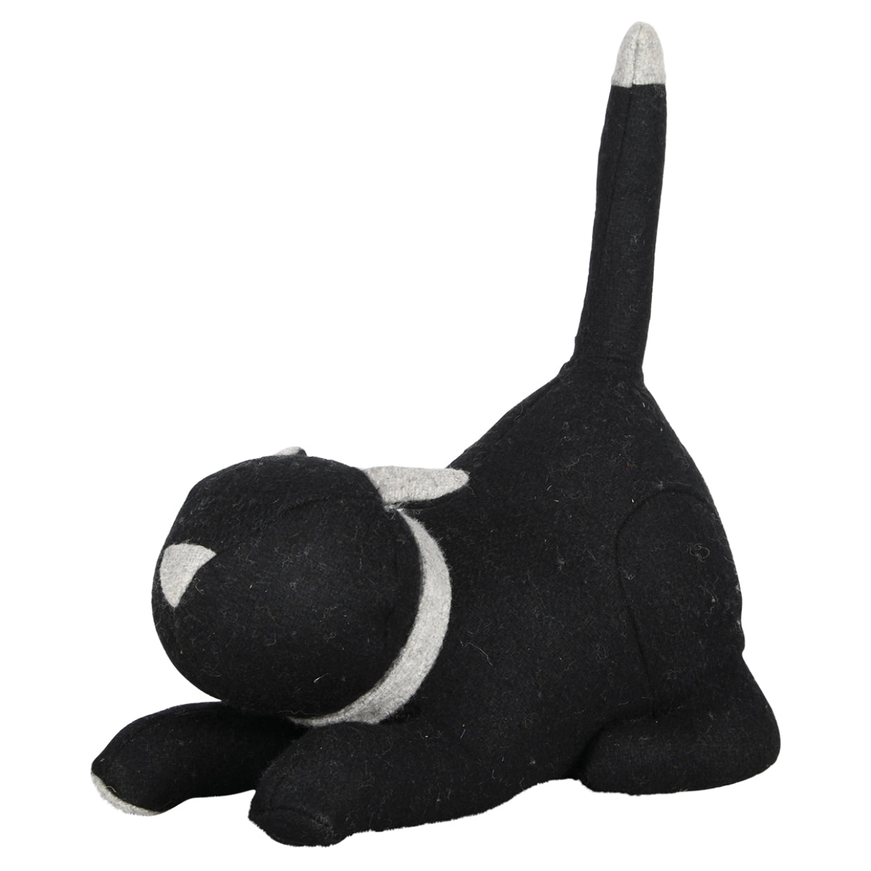 Esschert Design Türstopper – Filz/Marmor/Polyester – Schwarz – Ø 260 × H 270 mm