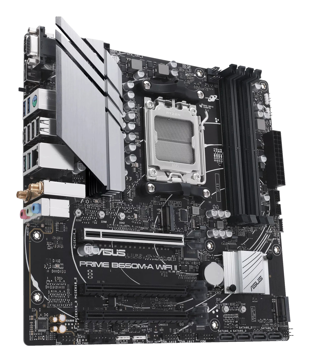 ASUS PRIME B650M-A WIFI II – Mainboard – AM5, AMD B650, mATX, 4× DDR5