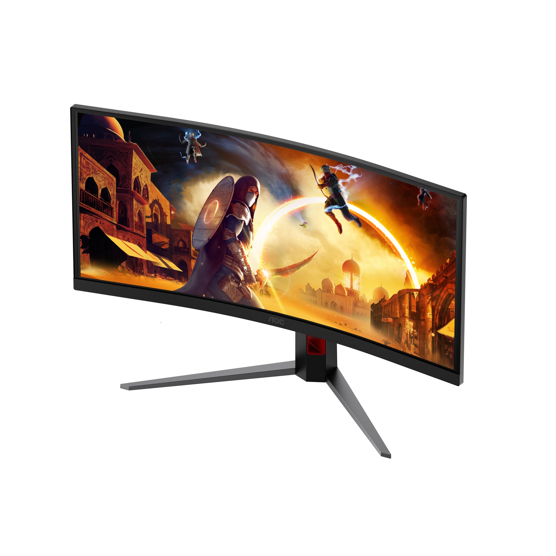 AOC CU34G4ZCA – 34" Gebogener 1500R, 3440 × 1440 (UWQHD), VA, 250 Hz, USB-C 90 W, DisplayHDR 400