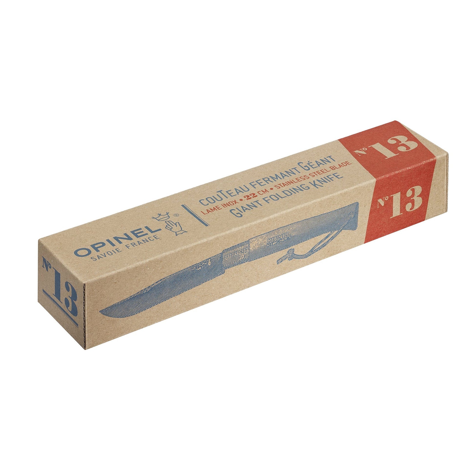 Opinel Nr. 13 – Klappmesser 220 mm, Holz, Feststellklinge