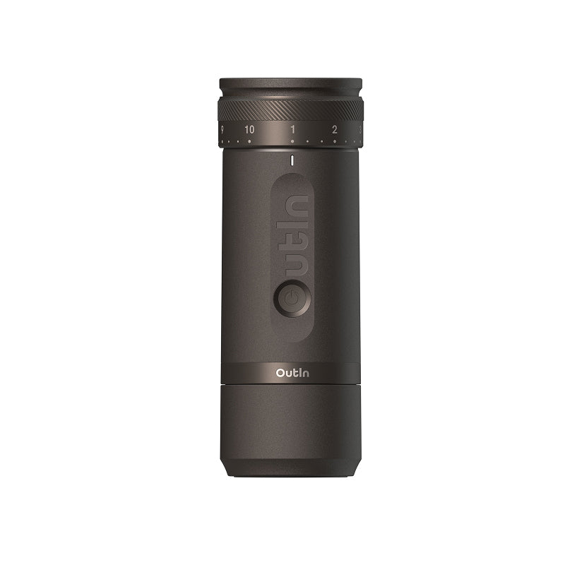Outin Kaffeemühle Fino OTCG-01-TB – 25 g, Kegelmahlwerk, 28 Stufen – Tundrabraun