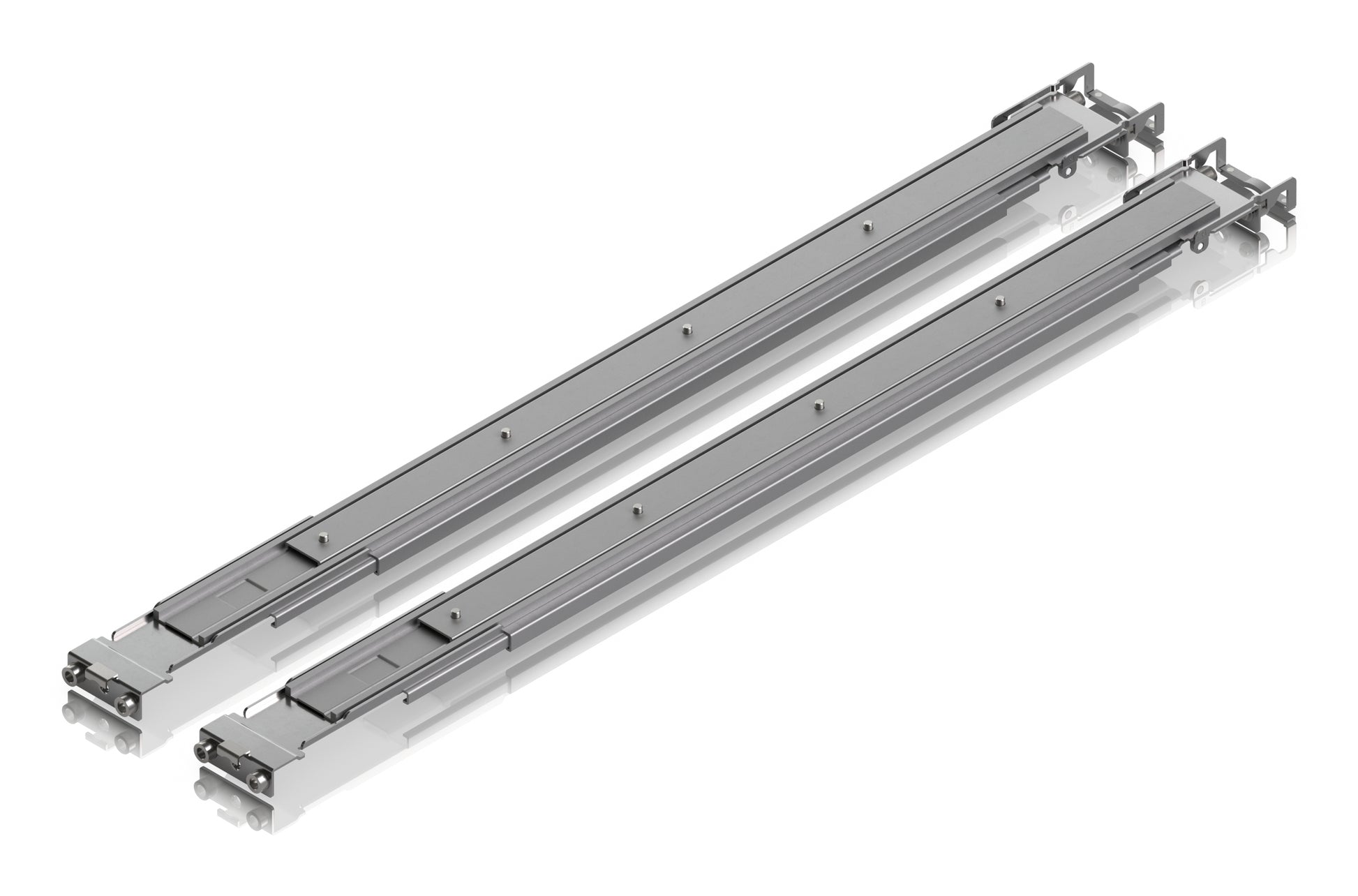 Ubiquiti UACC Rack-Schienen Slide – Regal-Schiene, für USW-Pro-XG/Pro-HD Modelle, 45 kg, Tiefe 60–106,6 cm, Grau