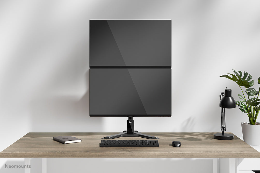 Neomounts DS45-600BL2V – Monitor-Tischständer – freistehend – 2 Monitore – 10–32" – VESA 75×75/100×100 mm – bi