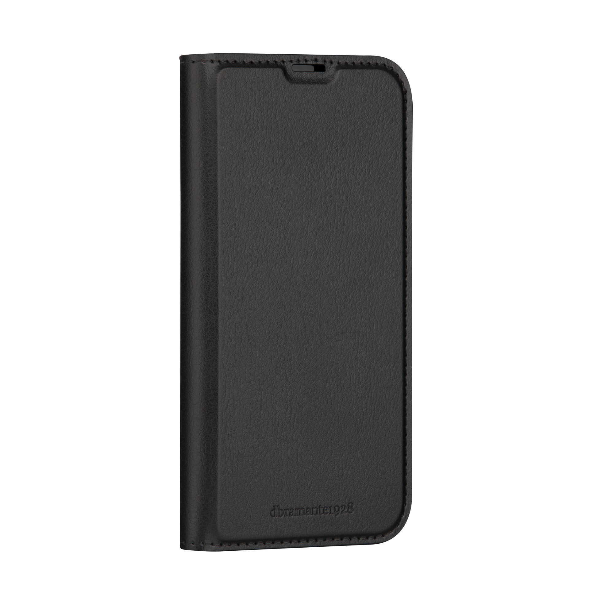 dbramante1928 Folio – für Apple iPhone 15 Pro, mit Ständer, 1 Kartenfach, PU, Schwarz, Magnetverschluss