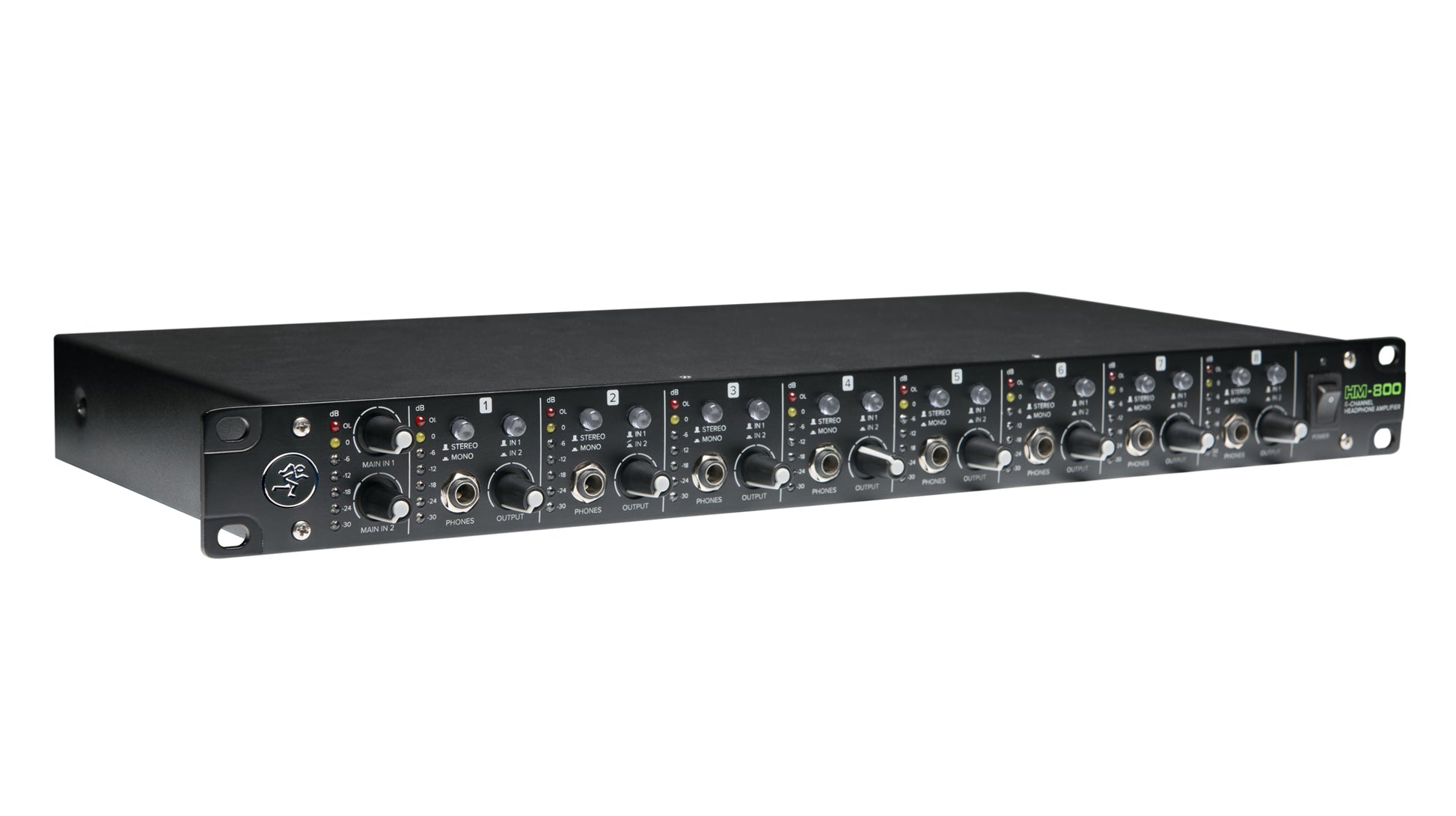 Mackie HM-800 – Kopfhörerverstärker, 8-Kanal, 6,3 mm Klinke