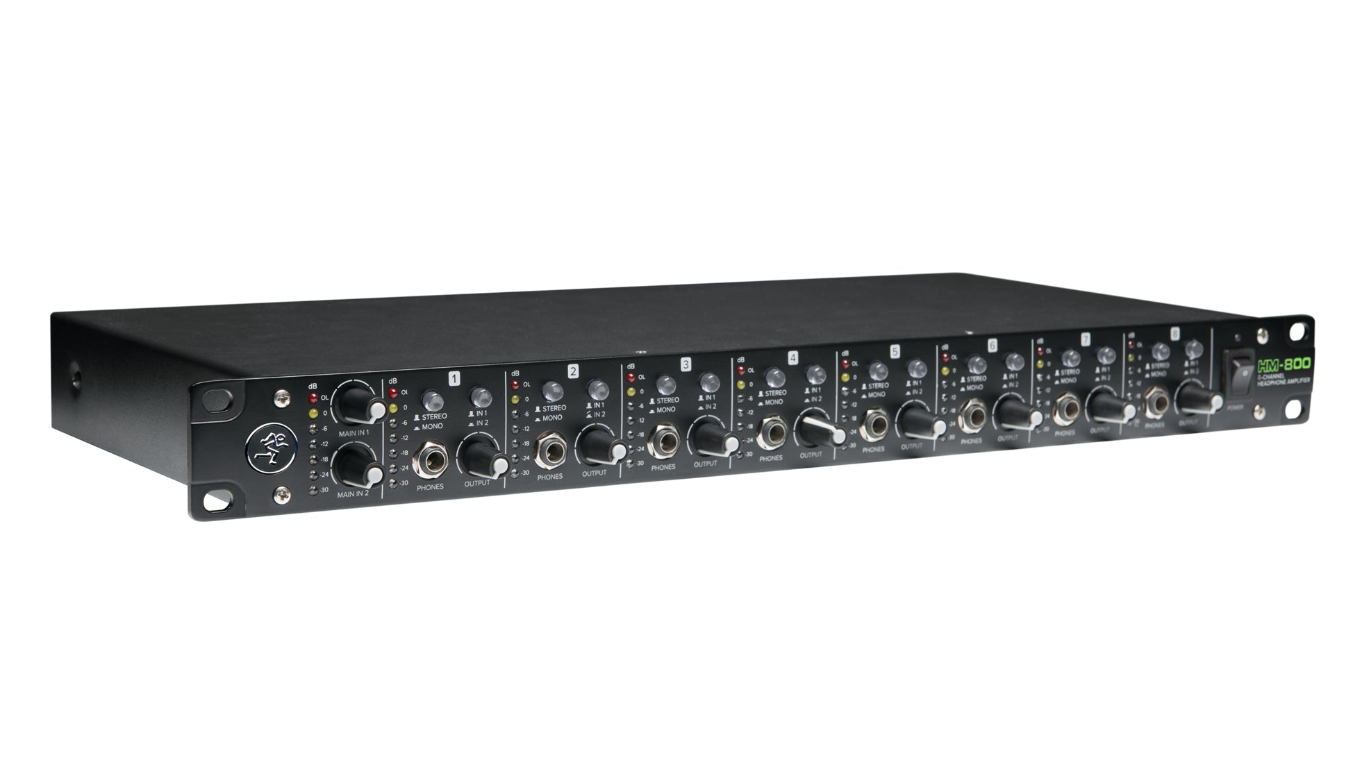 Mackie HM-800 – Kopfhörerverstärker, 8-Kanal, 6,3 mm Klinke