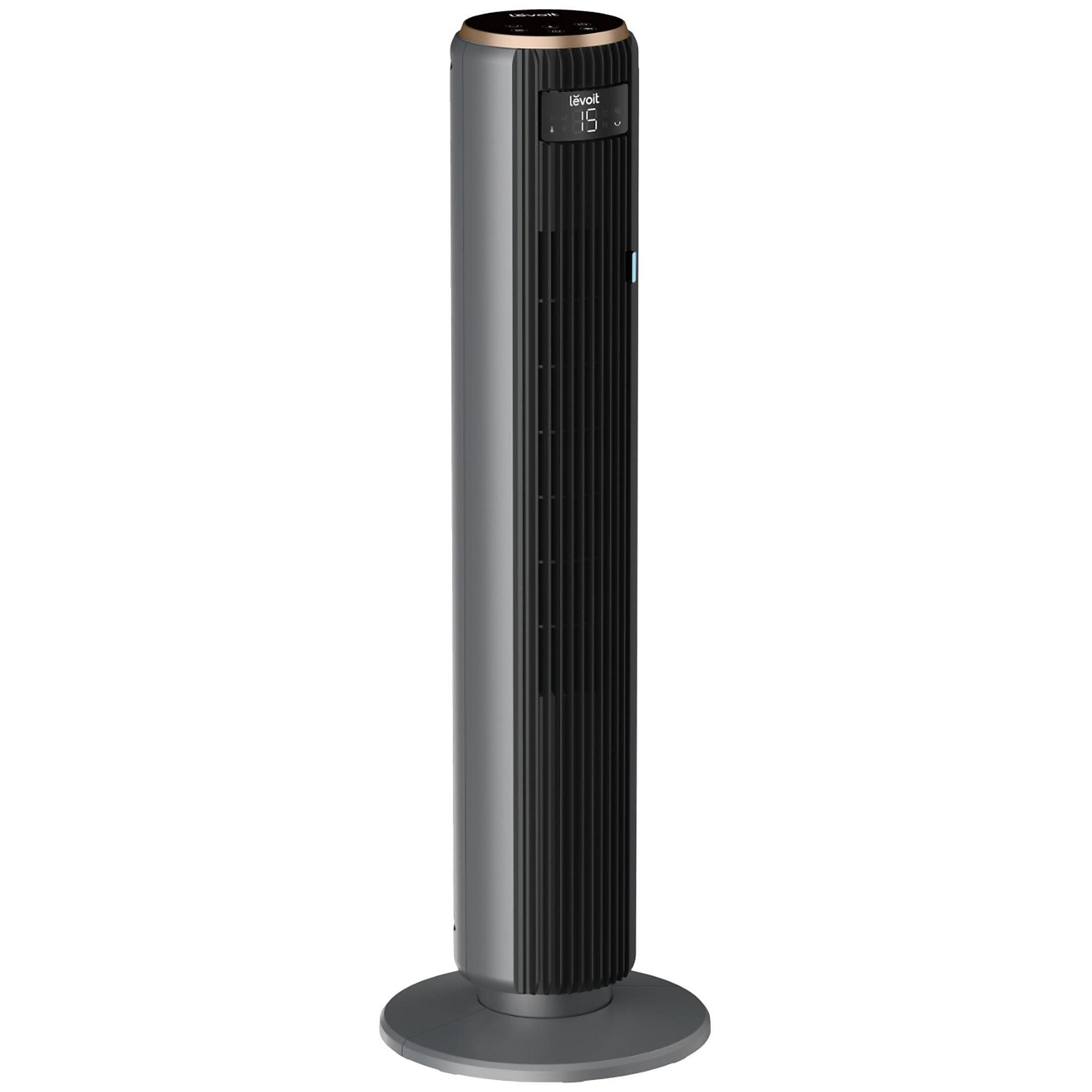 Levoit Turmventilator TempSense 36 DC – 26 W, 12 Stufen, oszillierend, Timer, Fernbedienung, 20 dB(A)