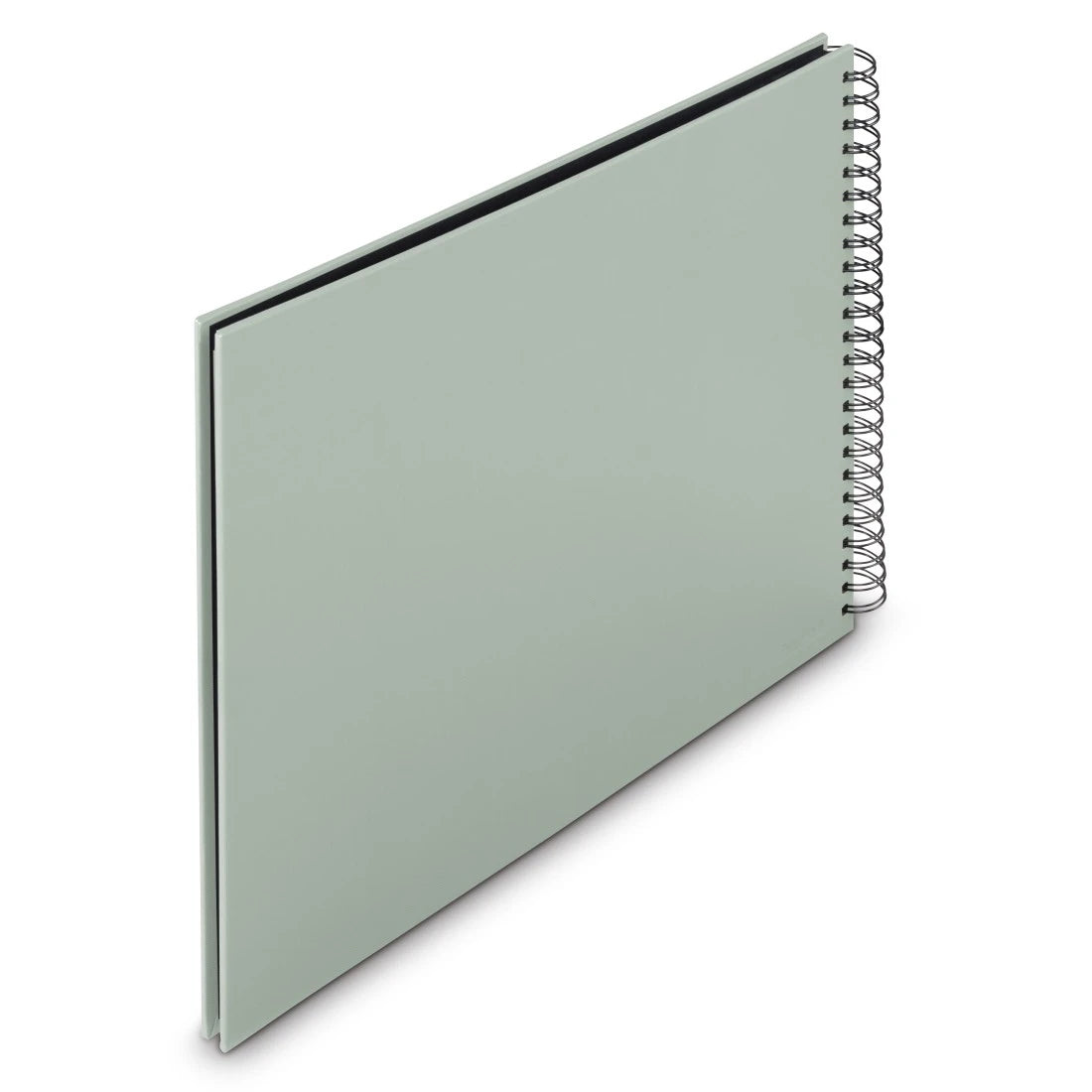 Hama Fine Art – Fotobuch, Spiralbindung, 50 Seiten, schwarz, 36 × 32 cm, Papier, Salbei, mit Einstecktasche