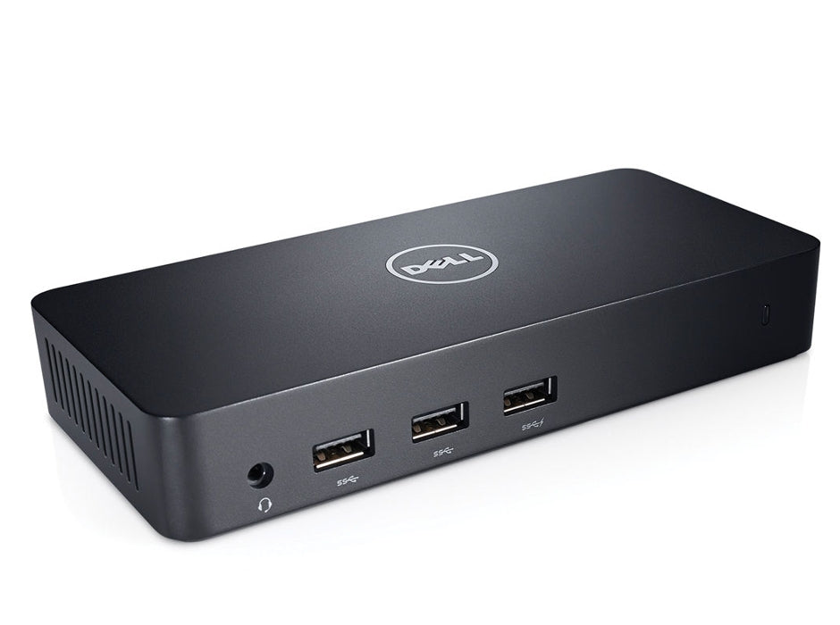 DELL D3100 Dockingstation – USB 3.0, 1× DP, 2× HDMI, 5× USB-A, GbE, 3,5 mm Audio