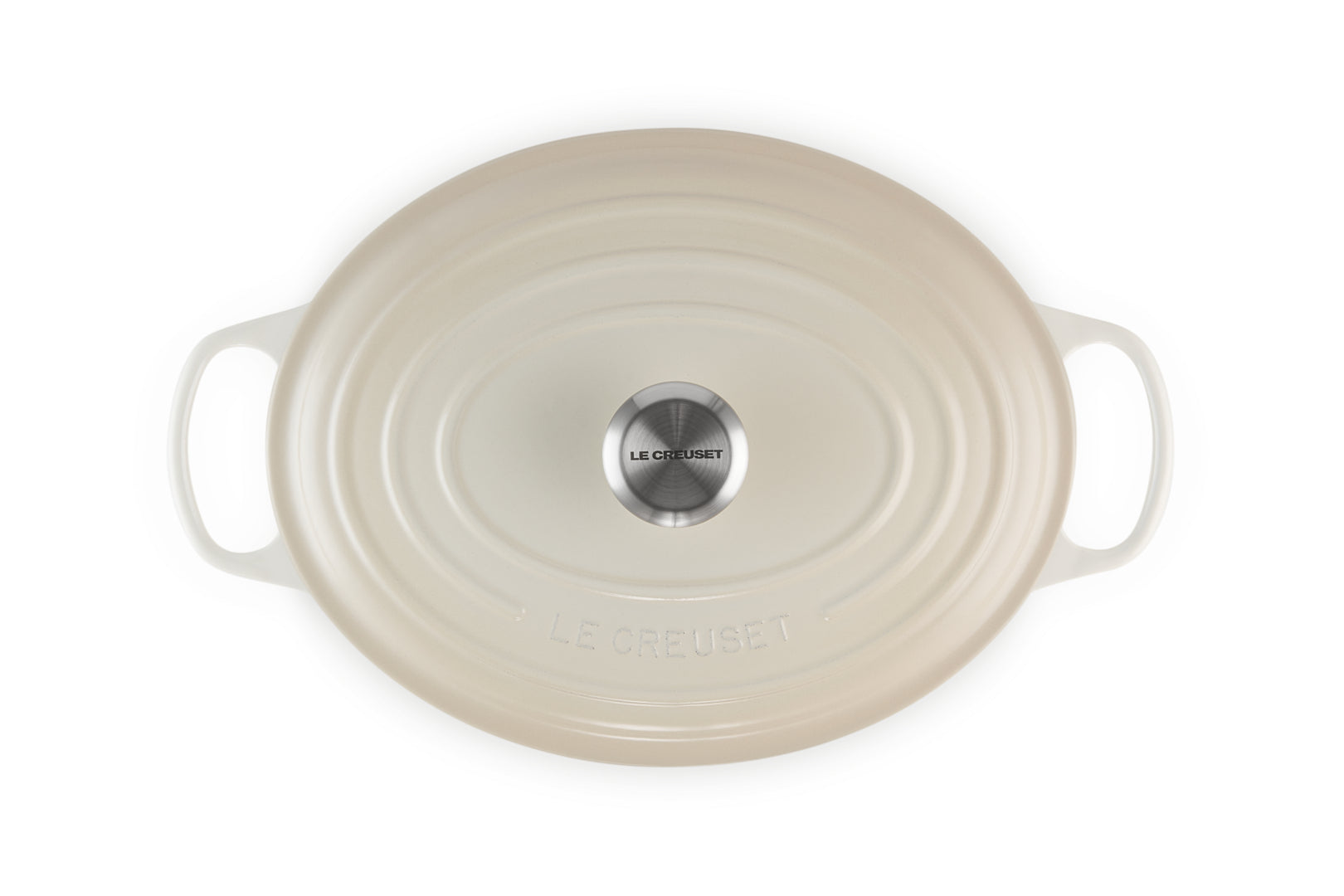 Le Creuset Kochtopf – 6,3 l, Ø 31 cm, Gusseisen, Emaille, für Induktion, Gas, Glaskeramik, Cremefarben
