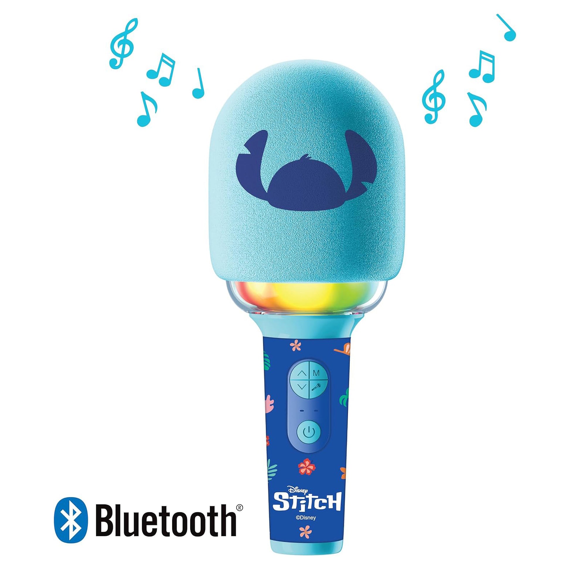 Lexibook Disney MIC280D Mikrofon – Stitch – Bluetooth, Akku, Lichteffekte – 8,7 × 21,0 × 8,7 cm – ab 6 J.