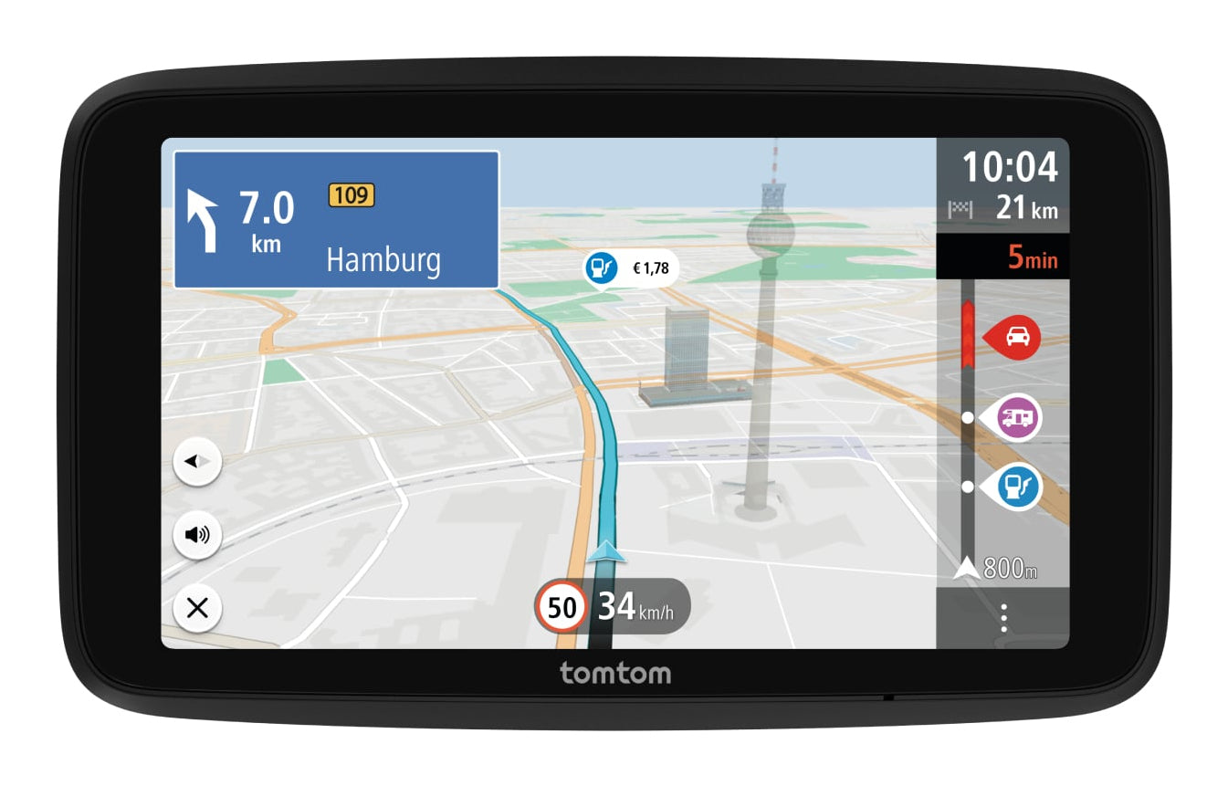 TomTom GO Camper Tour 2. Gen. – Navigationsgerät, 6" Display, 1280×720, 32 GB, WLAN, Bluetooth, Schwarz