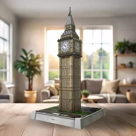 Ravensburger 3D Puzzle Iconics Big Ben – mit Licht – 216 Teile – 20,9 × 20,9 × 44 cm – ab 8 Jahren – FSC