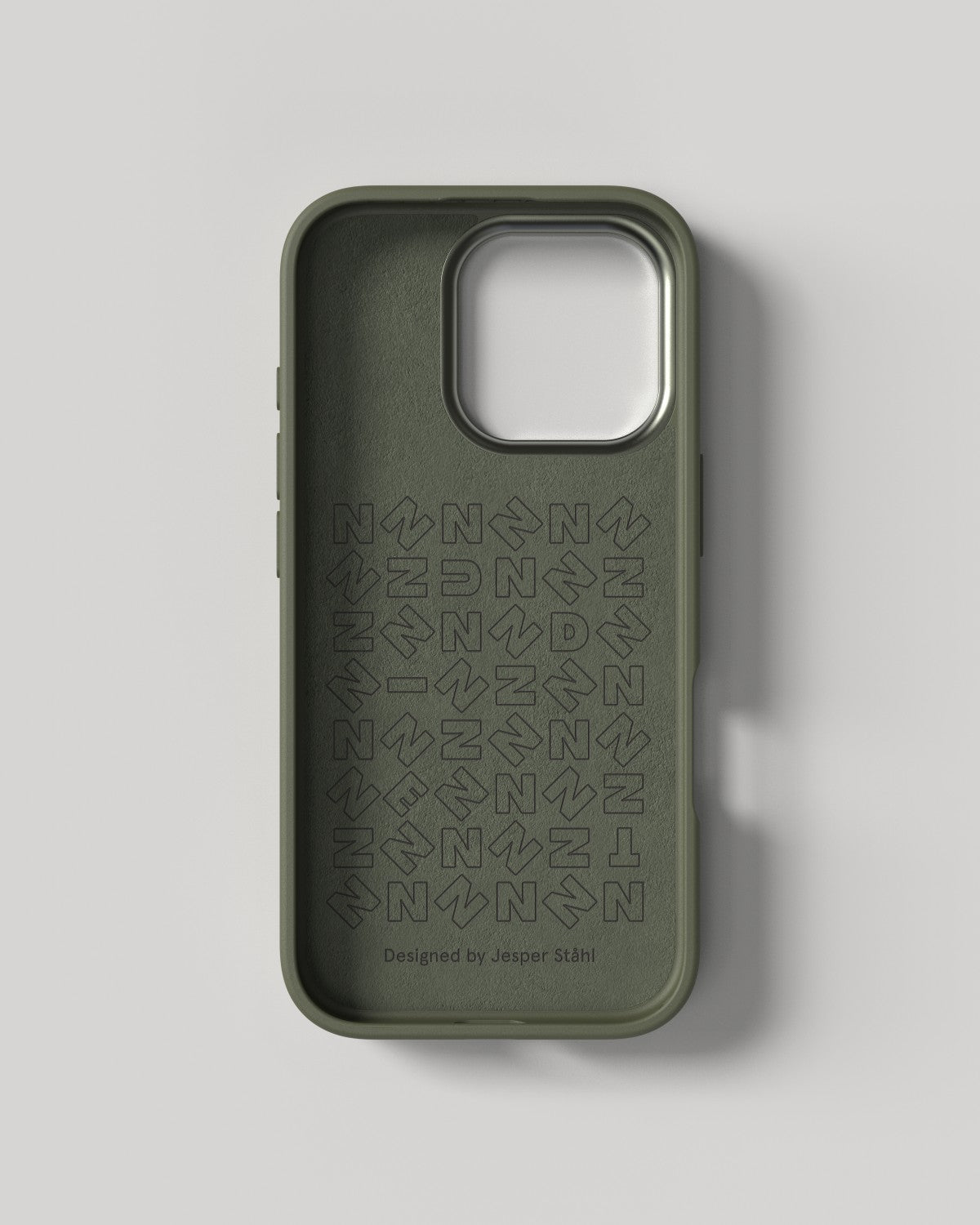 Nudient – Backcover Bold – für Apple iPhone 16 Pro – Olive – MagSafe-kompatibel