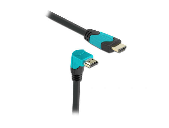 DeLOCK HDMI Kabel HDMI 2.1 8K 60 Hz – 2 m – HDR – Schwarz/Blau