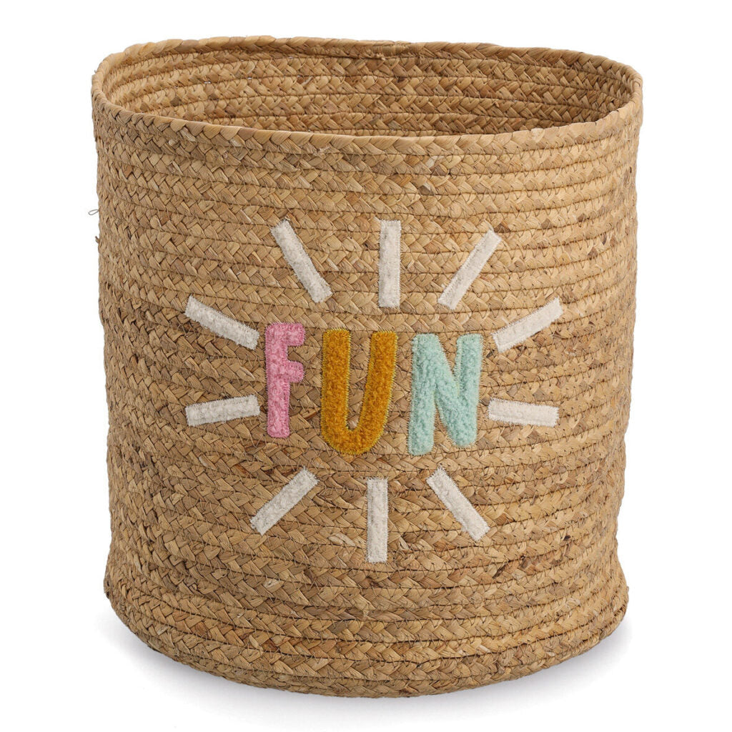 Zeller Present FUN Aufbewahrungskorb – Wasserhyazinthe – Natur – Ø 340 × 350 mm