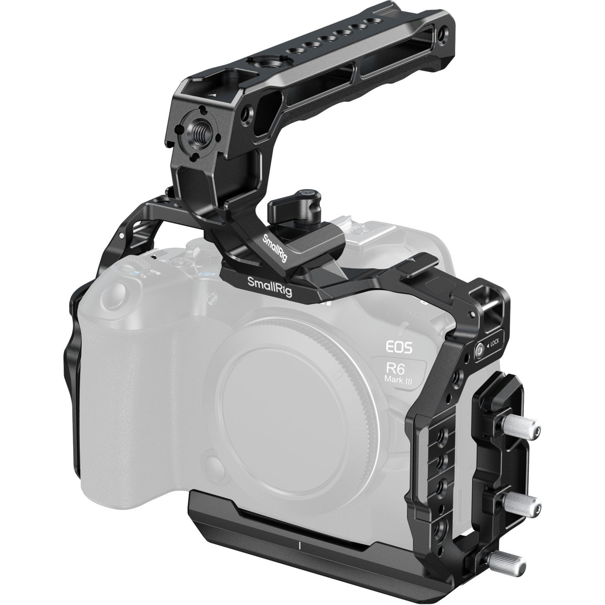 SmallRig 5955 Cage – Aluminium, 177,8 × 135 × 183,1 mm – für Canon EOS R6III, R6II – Schwarz