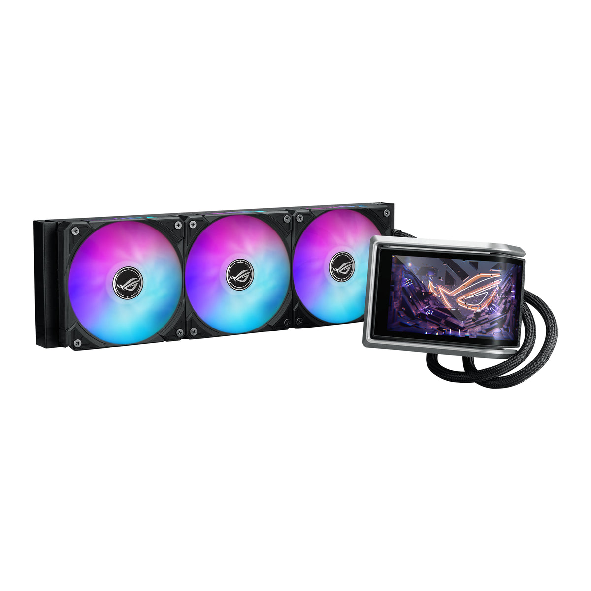 ASUS ROG RYUO IV 360 – AIO-Kühler – 360 mm, 3×120 mm, AMOLED-Display, für LGA 1700, AM5, LGA 1851, usw.