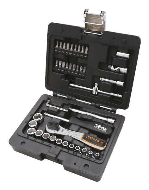 Beta Knarrensatz 1/4", 42-teilig, mit Universalgelenk – BW 903E/C42