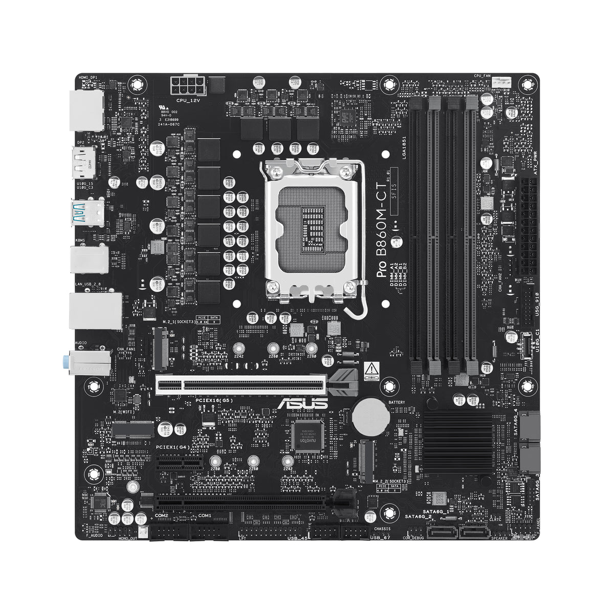 ASUS PRO B860M-CT-CSM – Mainboard – LGA 1851, Intel B860, mATX, DDR5