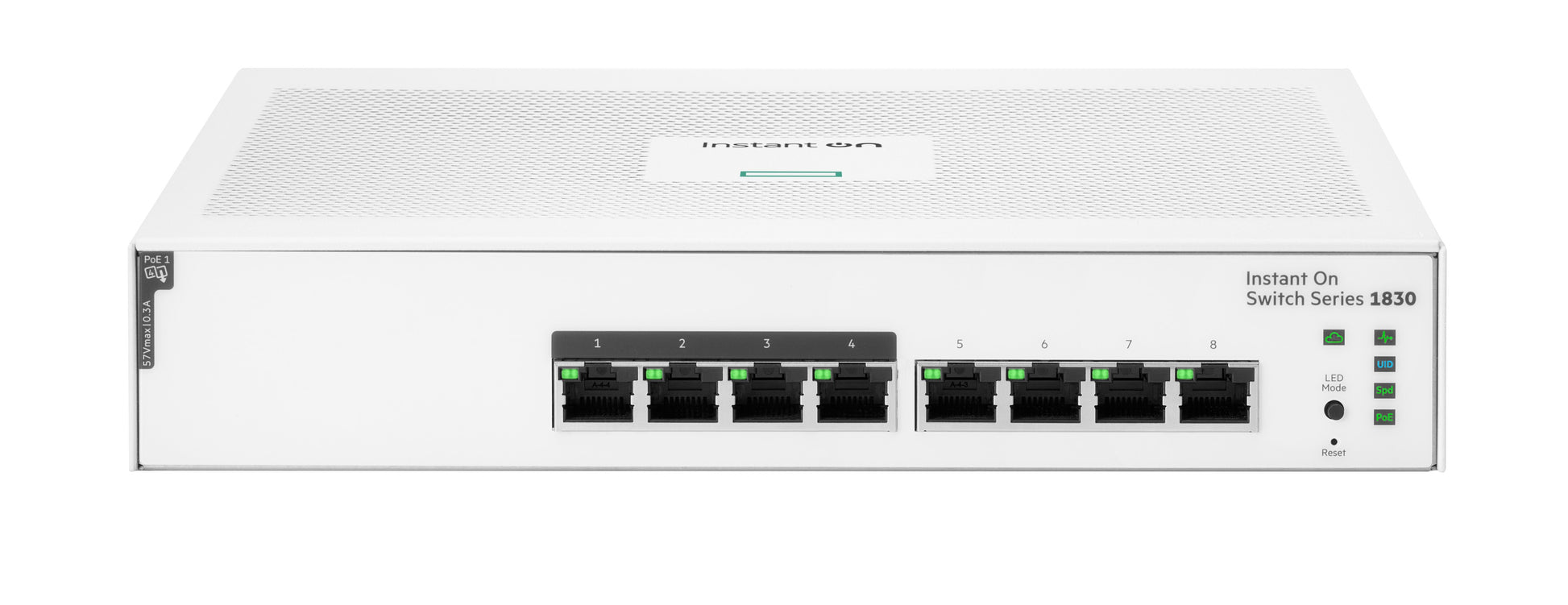 HPE Aruba 1830 8G JL811A – Managed Switch – 8×GbE, L2, PoE 65 W, 1U