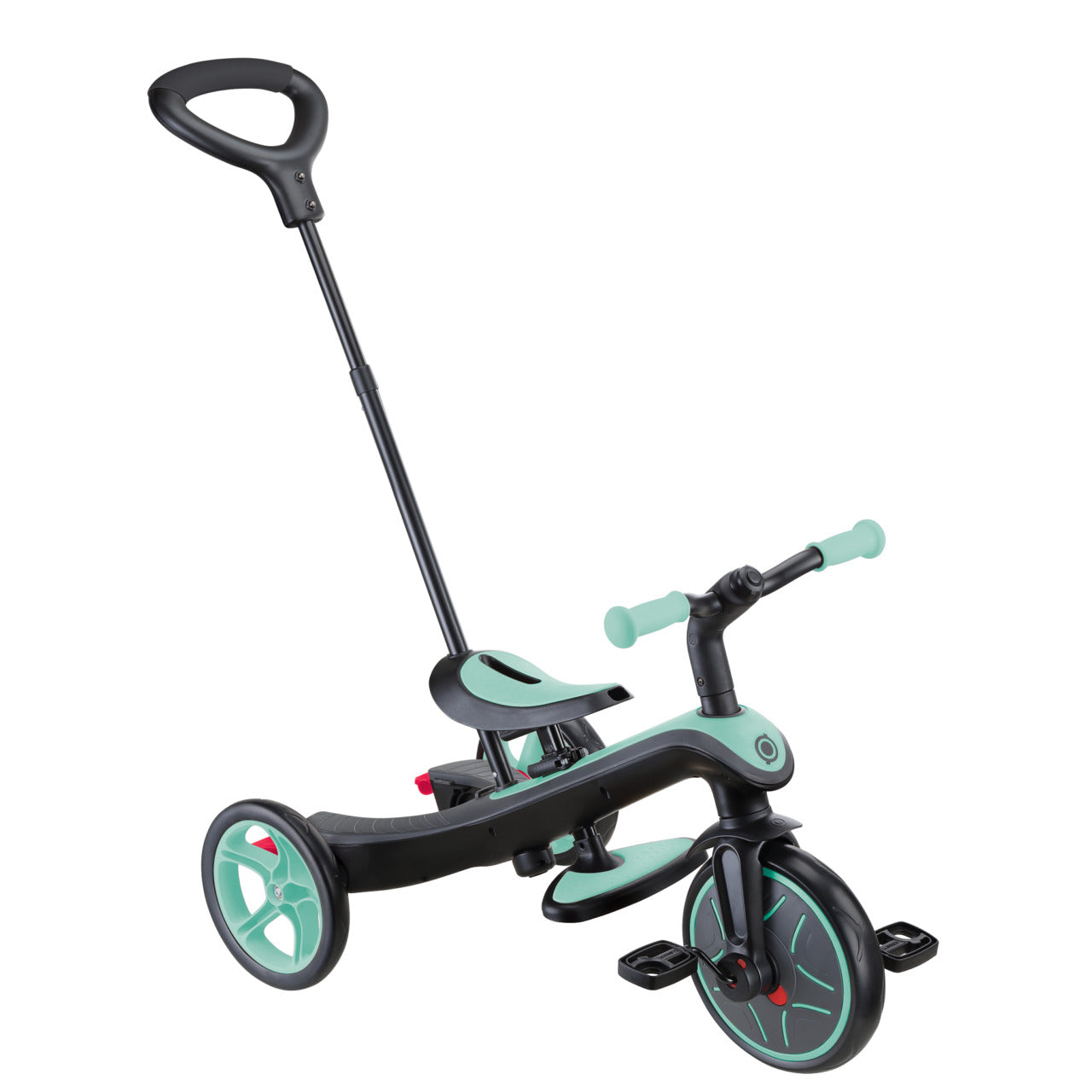 Globber Explorer 4-in-1 Dreirad – Gurt, Schiebestange, verstellbarer Sitz – ab 10 Monaten